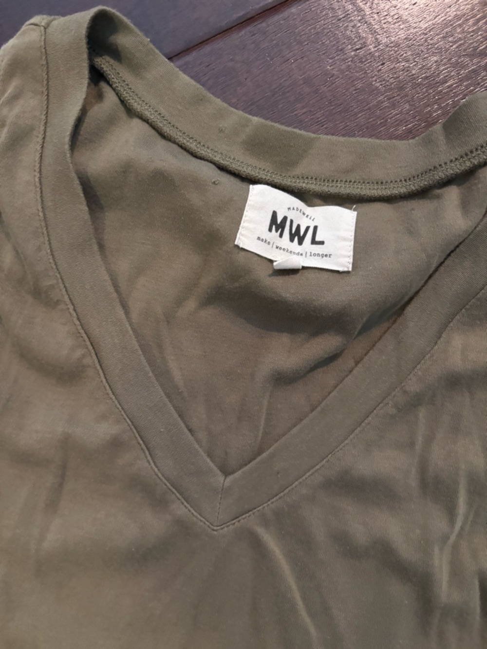 Madewell‎ MWL Olive Green Drawstring Waist Sleeveless Romper Size Medium - Picture 6 of 7